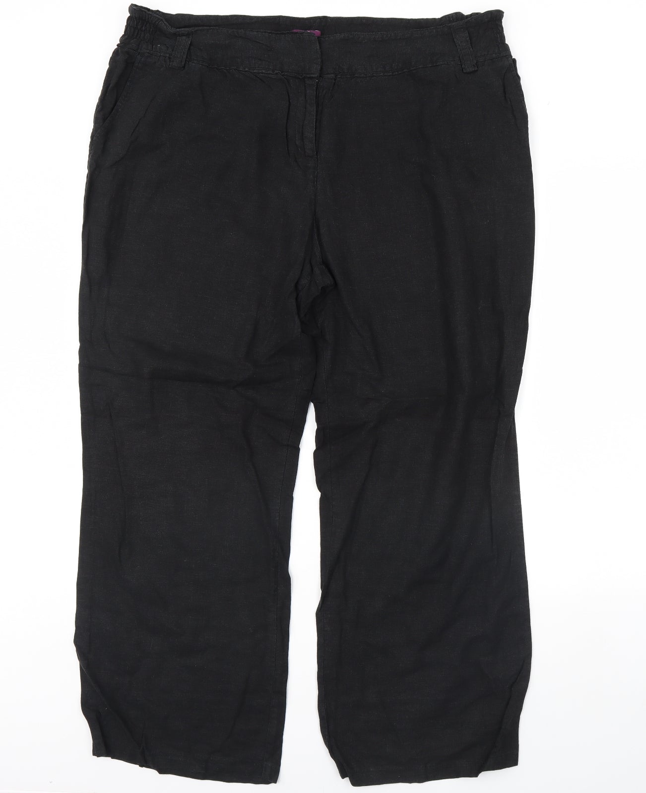 F&F Womens Black   Trousers  Size 20 L32 in