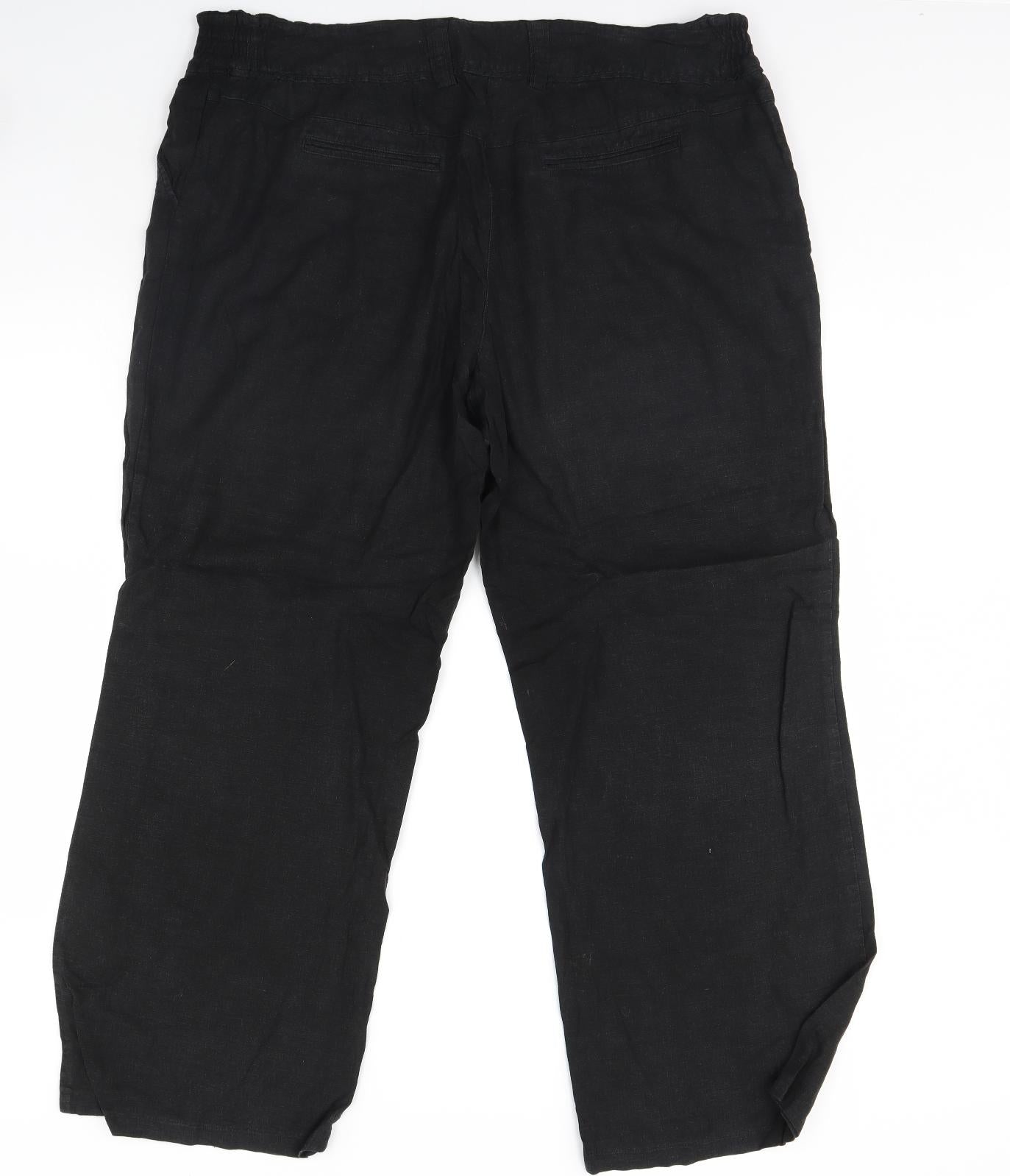 F&F Womens Black   Trousers  Size 20 L32 in