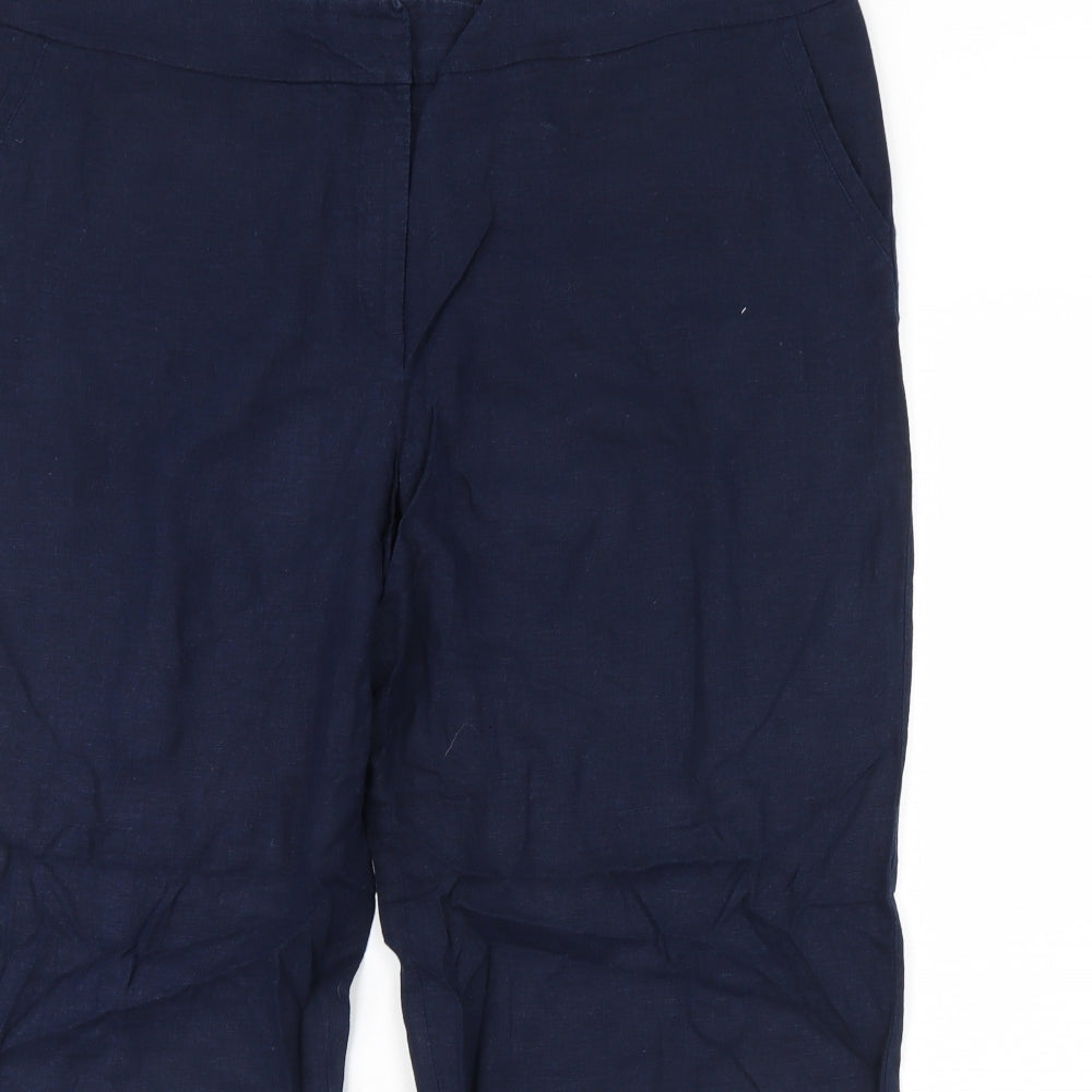 M&S Womens Blue   Trousers  Size 20 L30 in