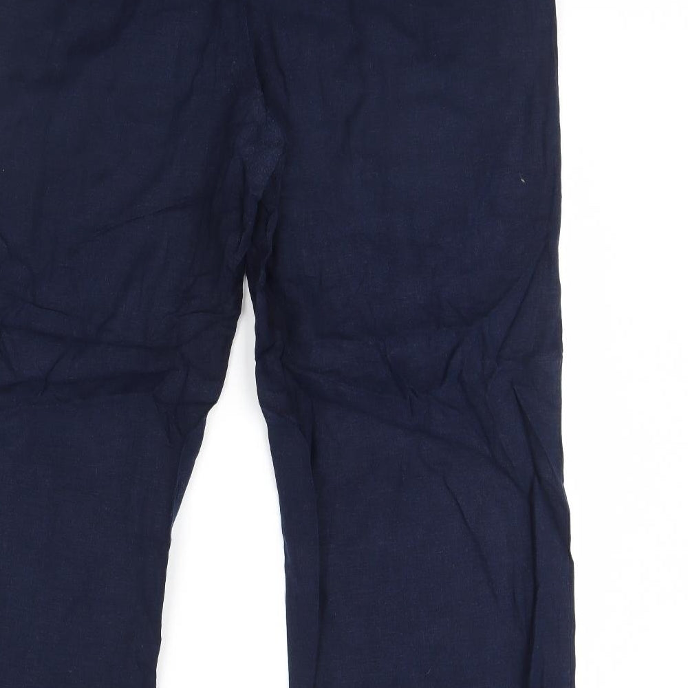 M&S Womens Blue   Trousers  Size 20 L30 in