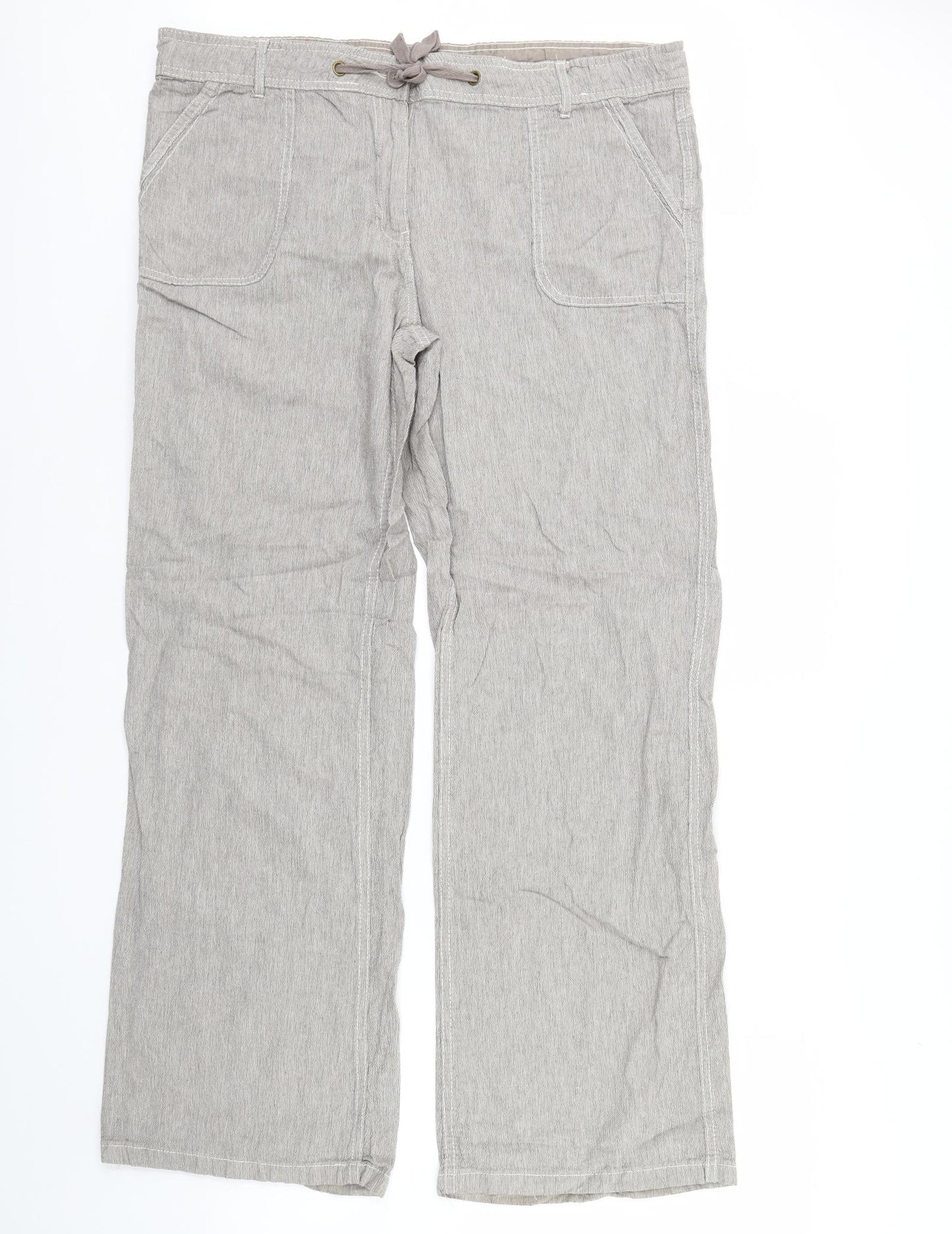 TU Womens Beige   Trousers  Size 18 L32 in