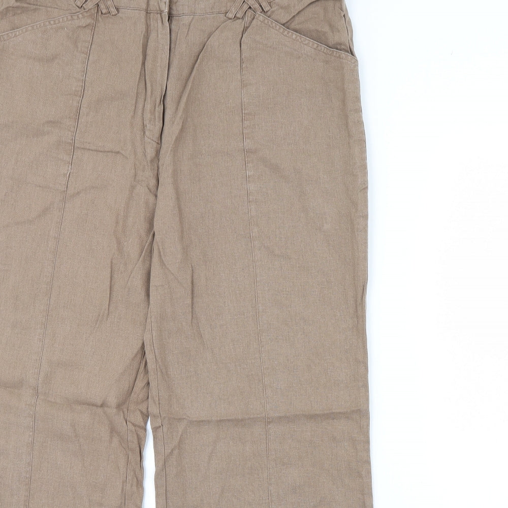 Klass Womens Brown   Trousers  Size 16 L30 in