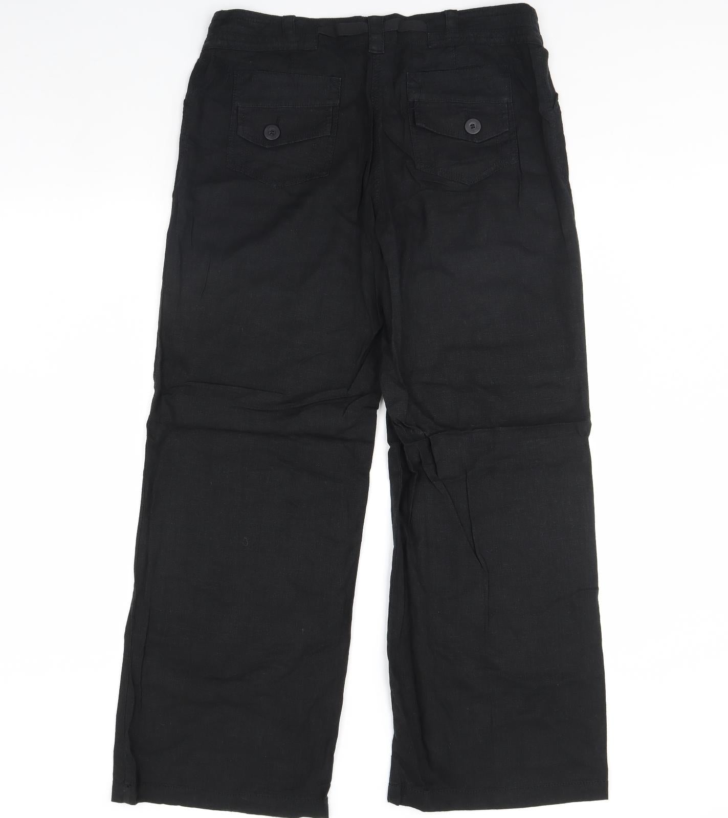 NEXT Womens Black   Trousers  Size 14 L30 in