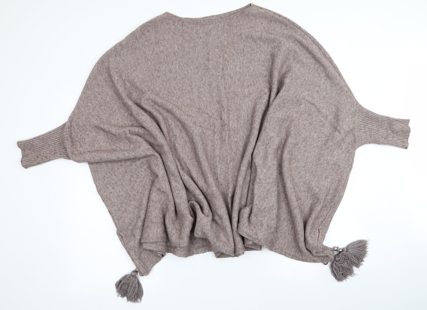 Preworn Womens Brown   Overcoat Poncho One Size
