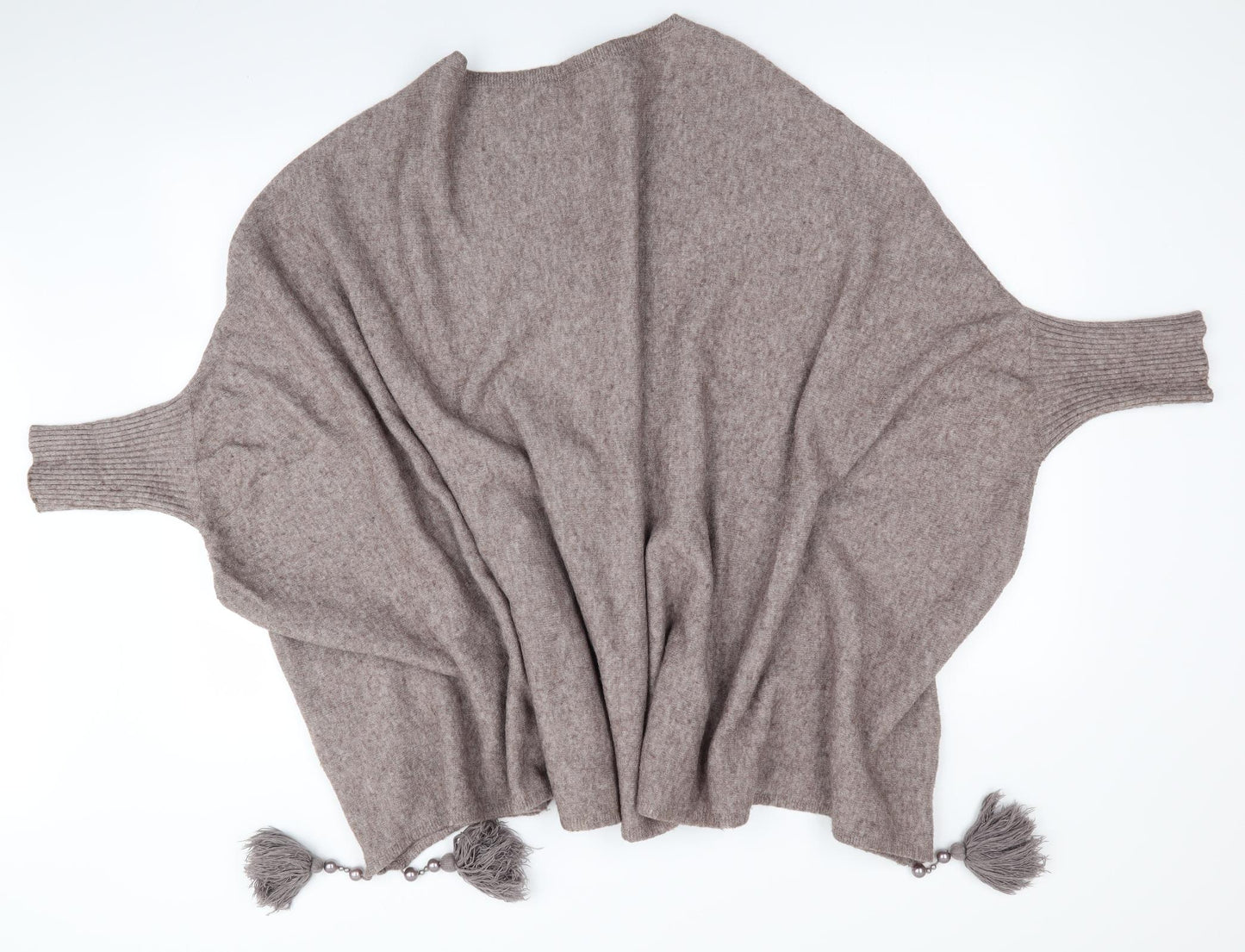 Preworn Womens Brown   Overcoat Poncho One Size