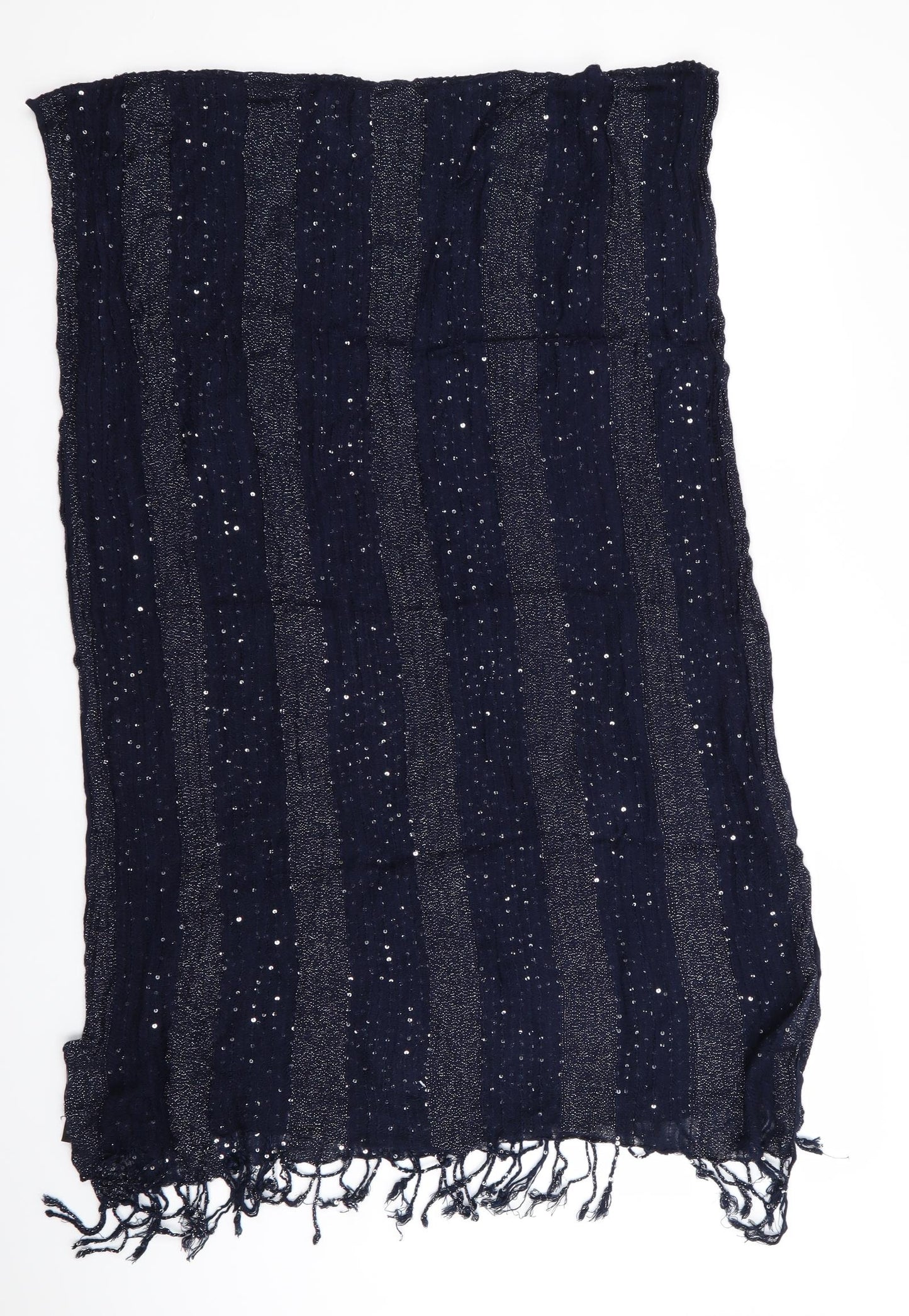 Marks and Spencer Womens Blue Striped   Shawl/Wrap