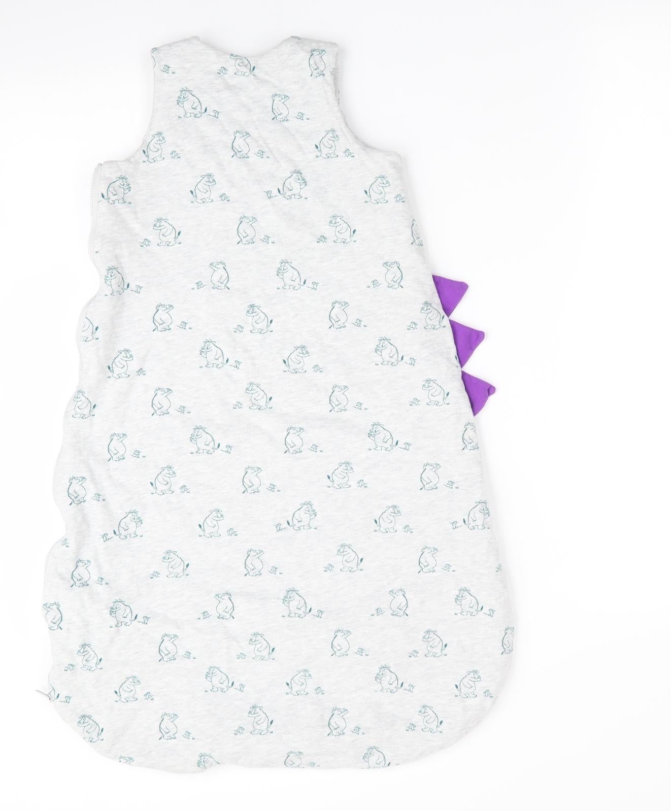 TU Boys Grey Animal Print  Coverall One-Piece Size 12-18 Months  - GRUFFALO