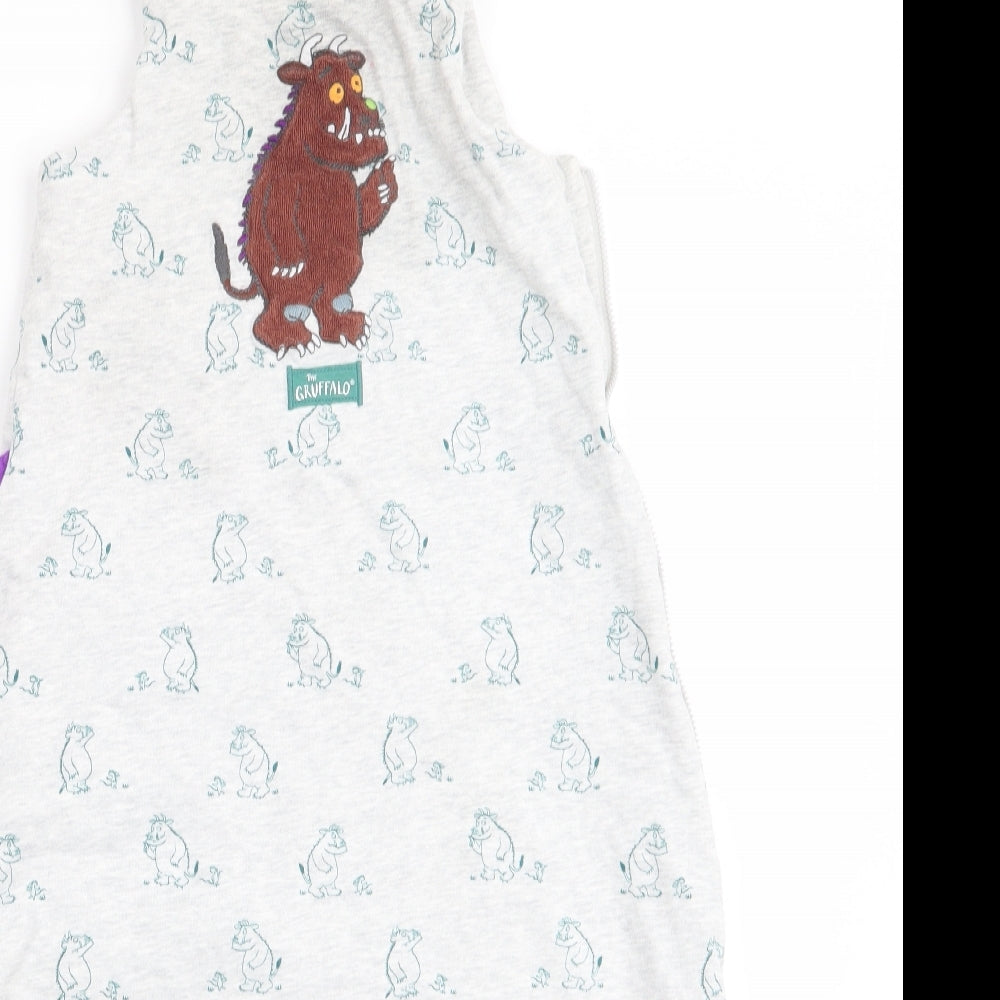 TU Boys Grey Animal Print  Coverall One-Piece Size 12-18 Months  - GRUFFALO
