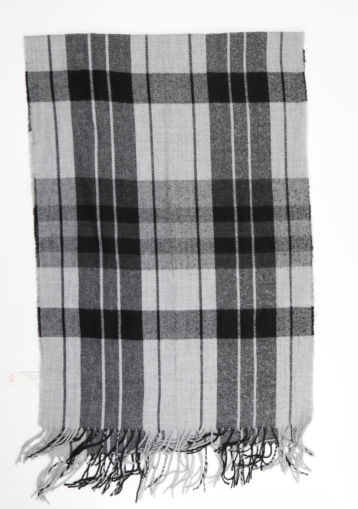 New Look Womens Grey Check   Shawl/Wrap