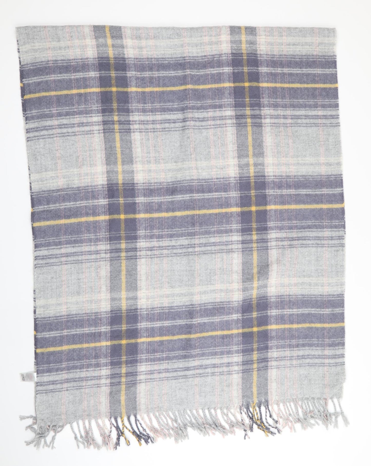George Womens Grey Check   Shawl/Wrap