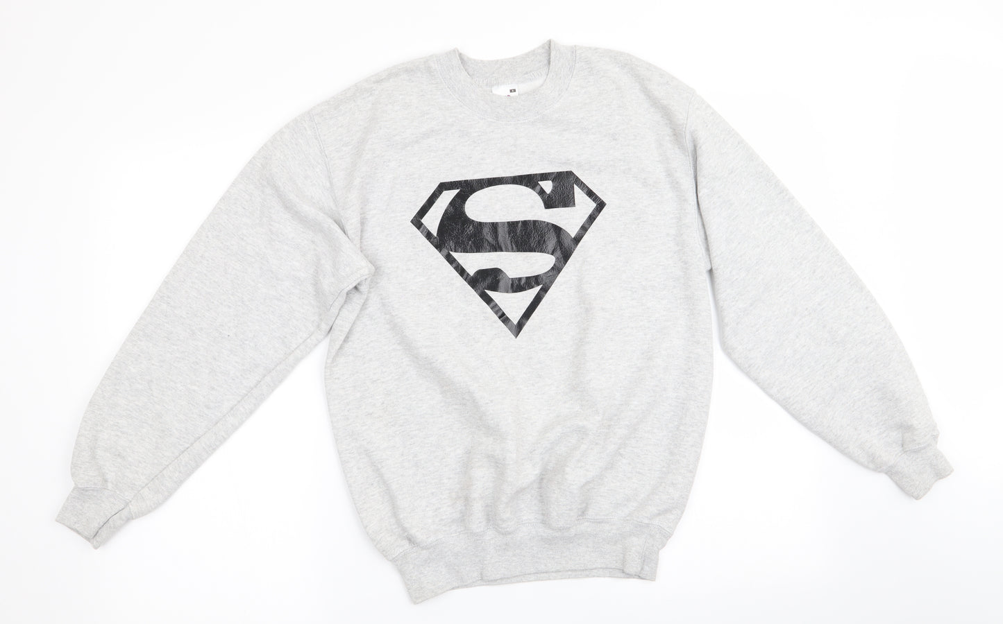 Fruit of the Loom Mens Grey   Pullover Sweatshirt Size S  - Superman