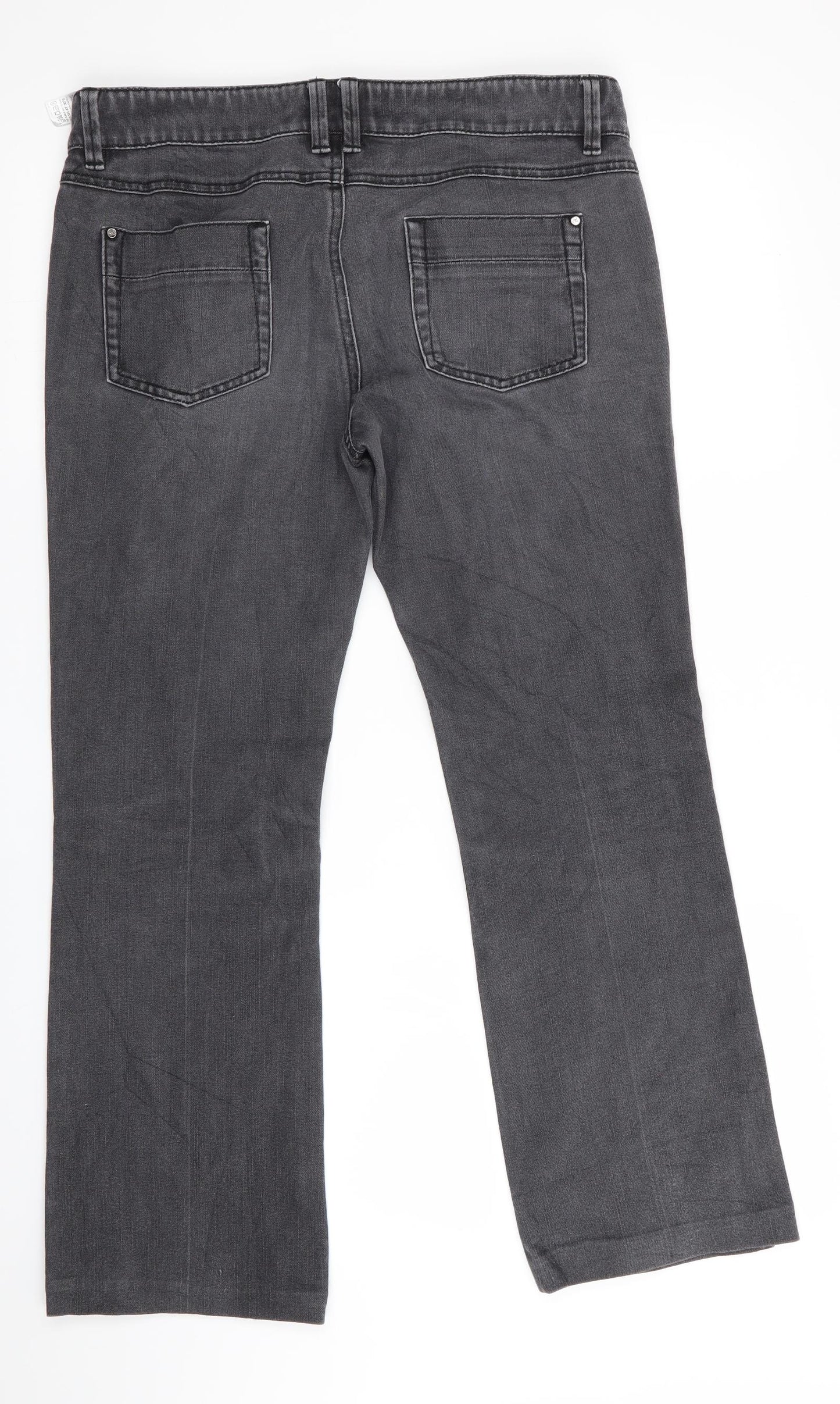Autograph Womens Grey   Straight Jeans Size 12 L27 in
