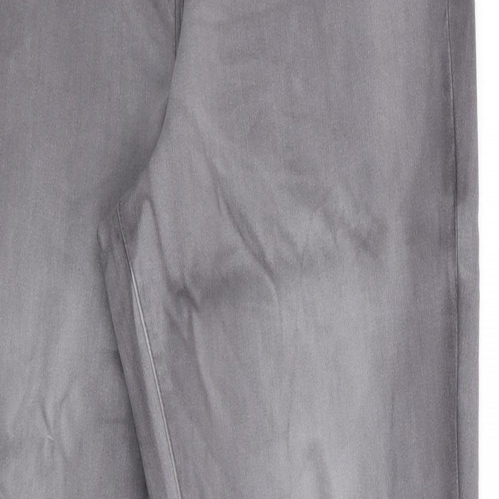 George Womens Grey   Jegging Trousers Size 14 L28 in - DESTRESSED