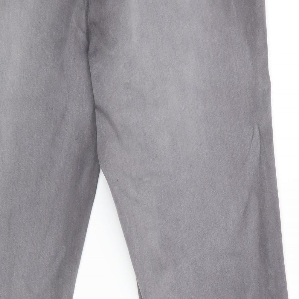 George Womens Grey   Jegging Trousers Size 14 L28 in - DESTRESSED