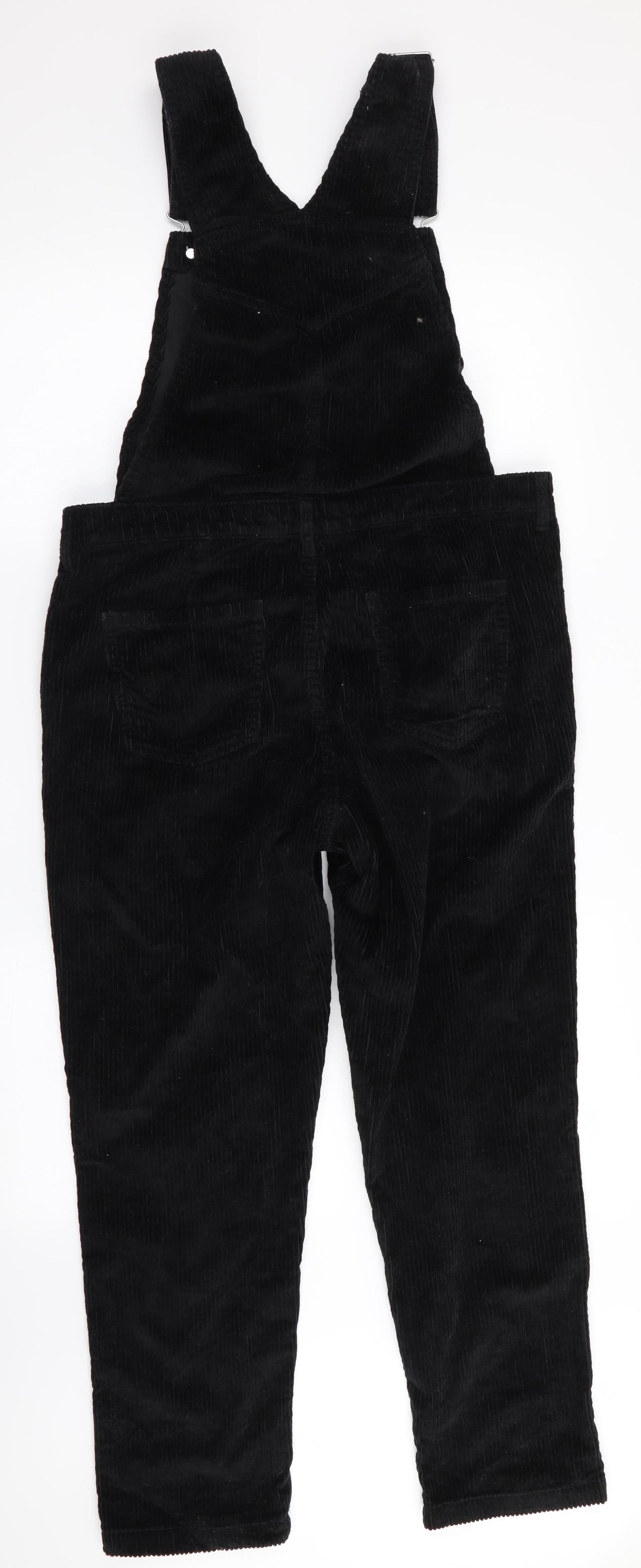 Florence and Fred Womens Black   Dungaree One-Piece Size 12 L34 in - Jumbo Cord Effect