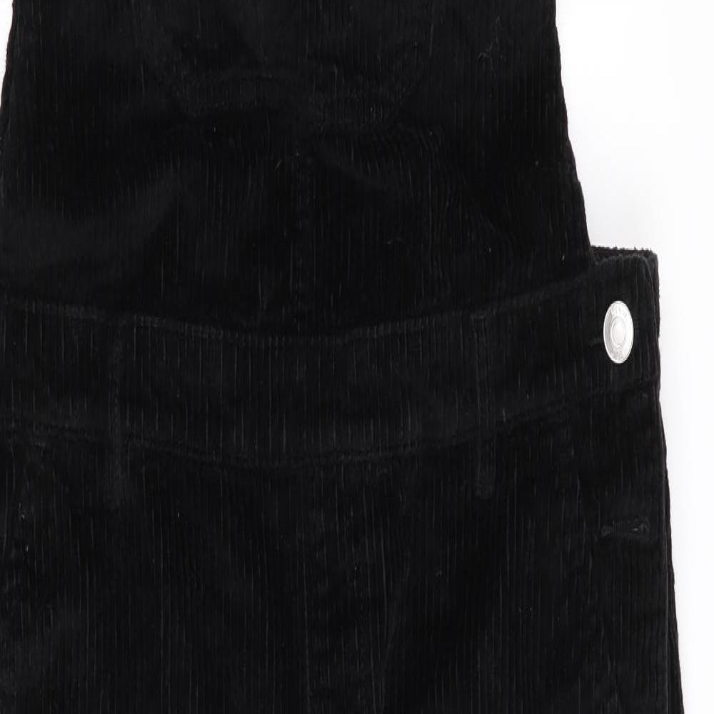 Florence and Fred Womens Black   Dungaree One-Piece Size 12 L34 in - Jumbo Cord Effect