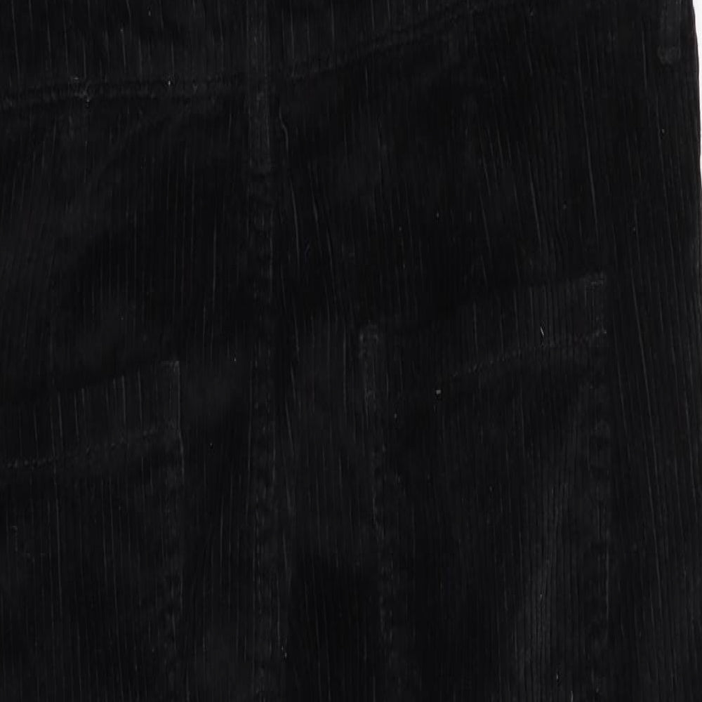 Florence and Fred Womens Black   Dungaree One-Piece Size 12 L34 in - Jumbo Cord Effect