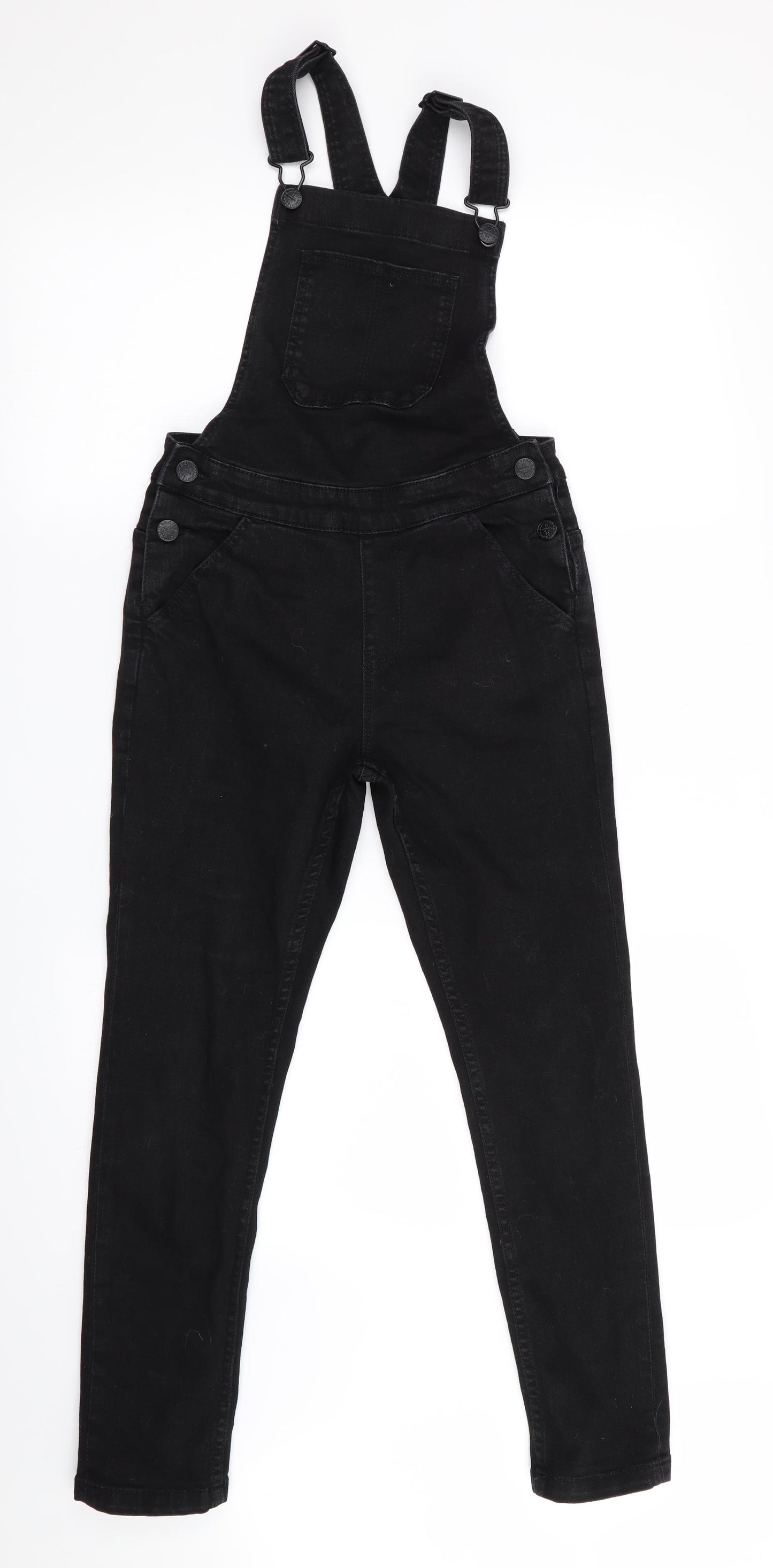Marks and Spencer Girls Black   Dungaree One-Piece Size 10-11 Years