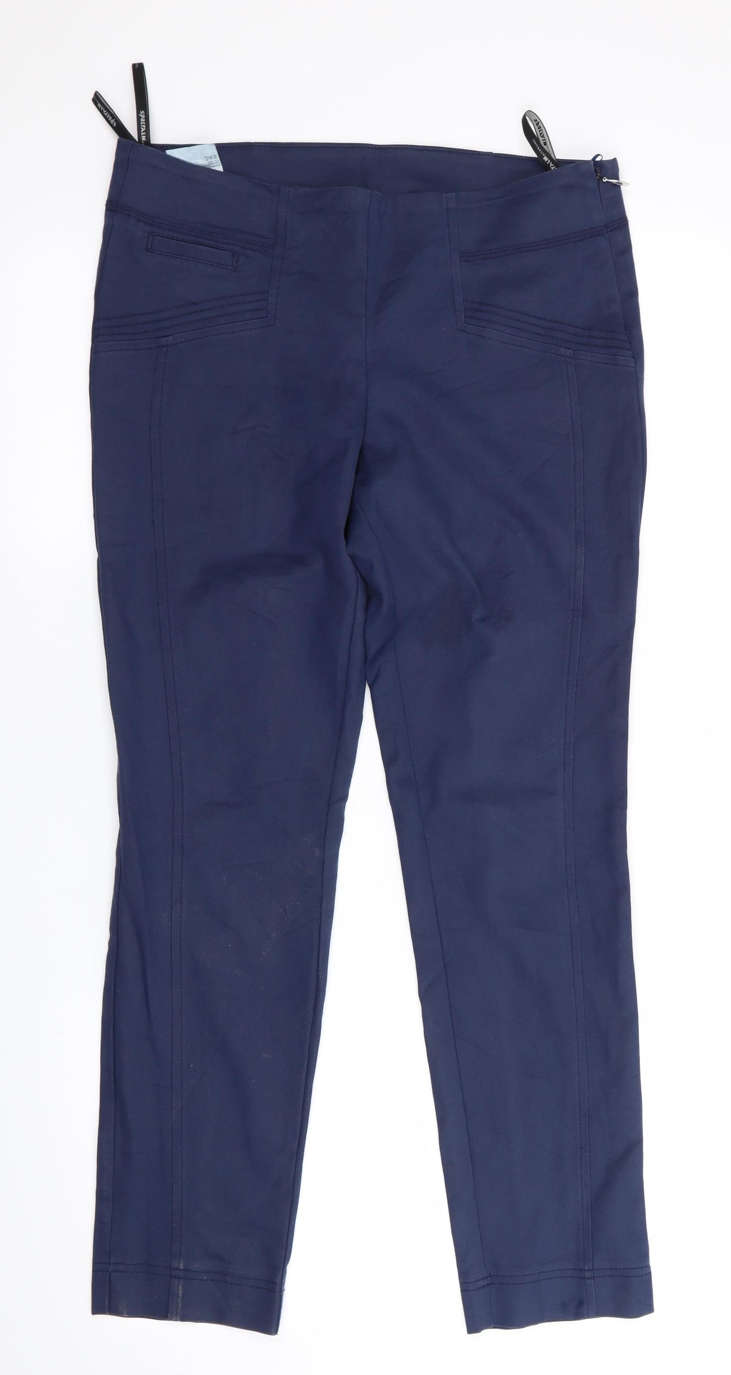 Sportalm Womens Blue   Jegging Trousers Size 12 L27 in - Side Zip