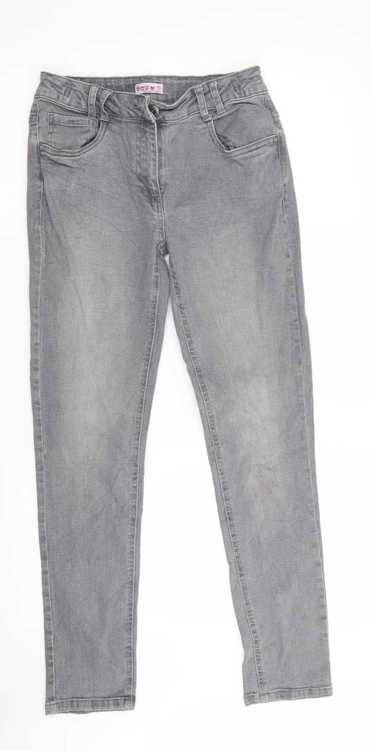 Young Style Girls Grey   Skinny Jeans Size 13-14 Years