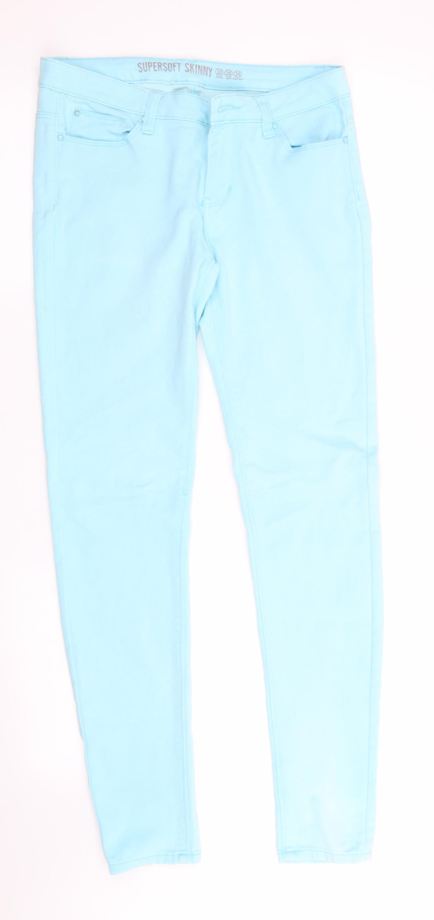 Denim Co Womens Blue   Skinny Jeans Size 10 L30 in - Super Soft Skinny