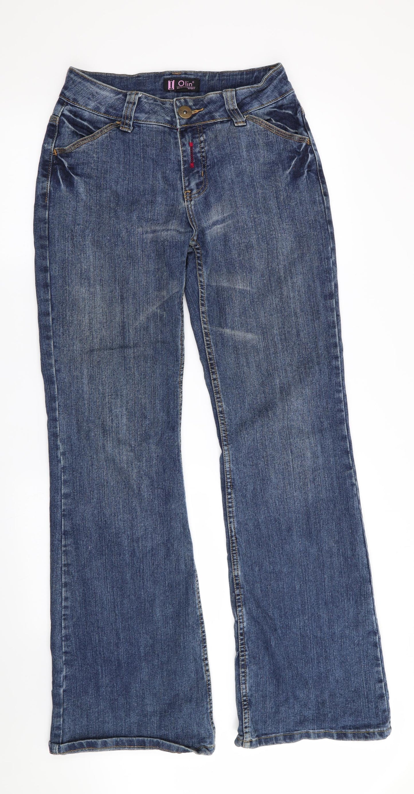 Olin Mens Blue   Bootcut Jeans Size 27 in L34 in