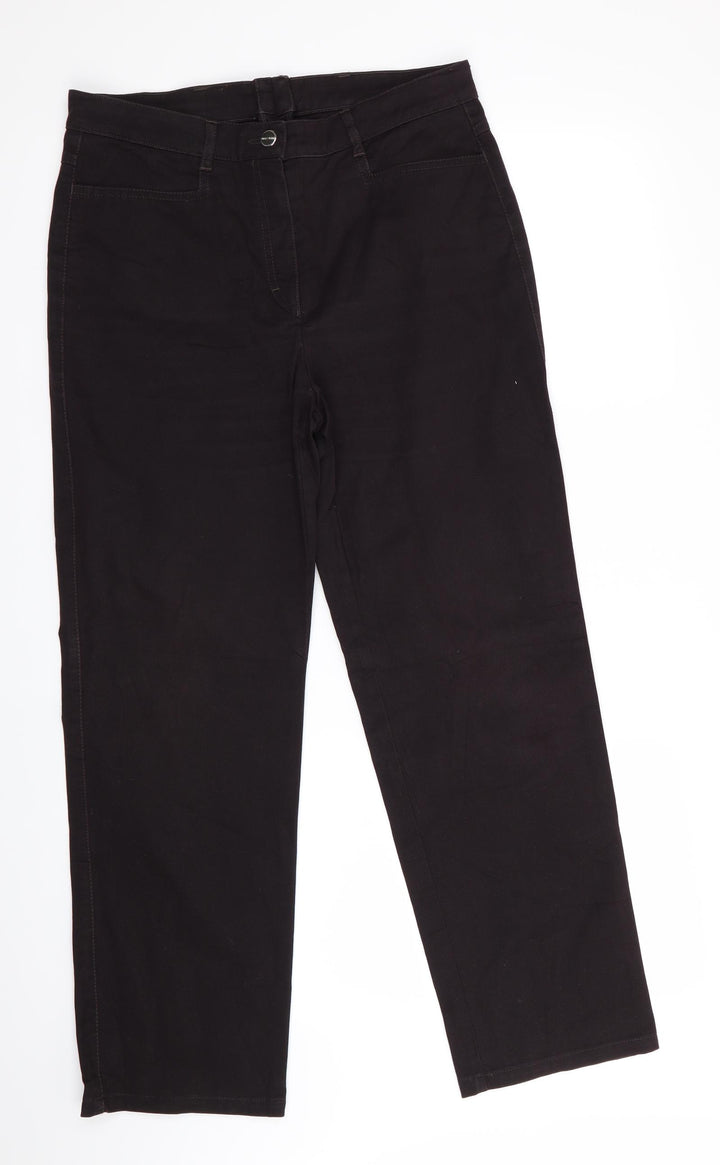 ZERRES Womens Brown Trousers Size 10 L27 in