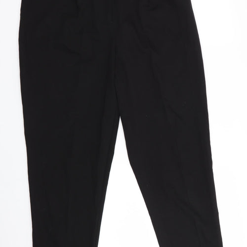 New Look Womens Black   Trousers  Size 12 L27 in - Park back elastication