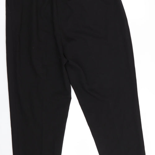 New Look Womens Black   Trousers  Size 12 L27 in - Park back elastication