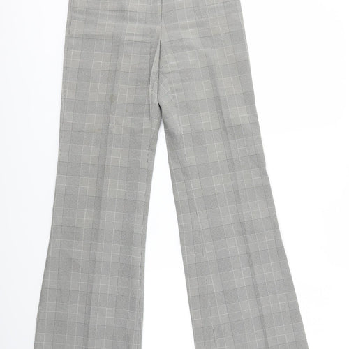 Look Womens Multicoloured Check  Dress Pants Trousers Size 12 L30 in