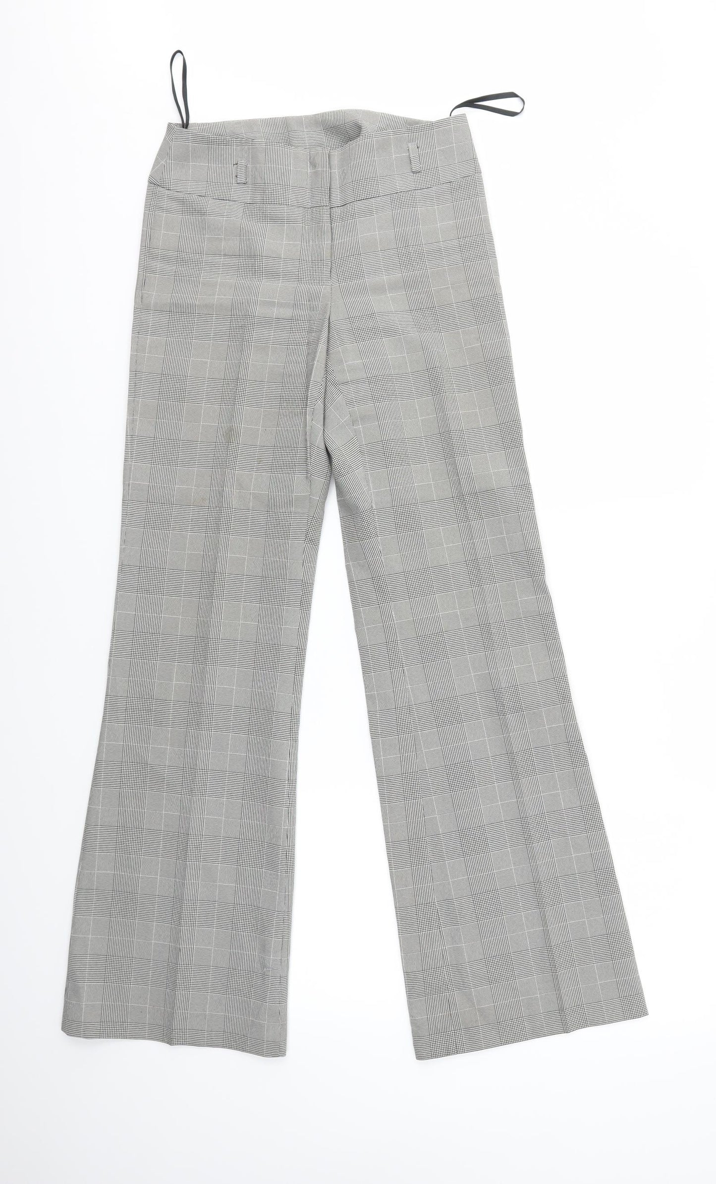 Look Womens Multicoloured Check  Dress Pants Trousers Size 12 L30 in