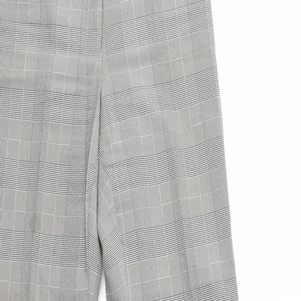 Look Womens Multicoloured Check  Dress Pants Trousers Size 12 L30 in