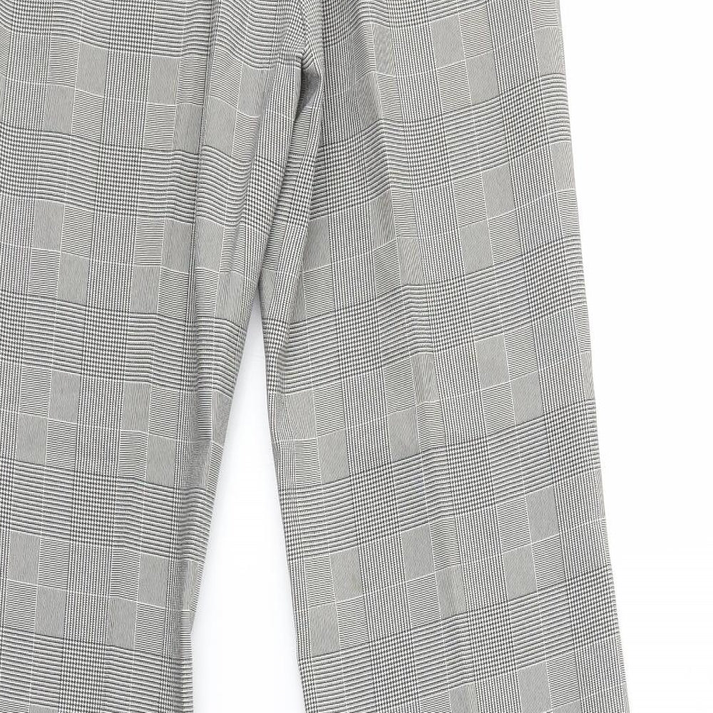 Look Womens Multicoloured Check  Dress Pants Trousers Size 12 L30 in