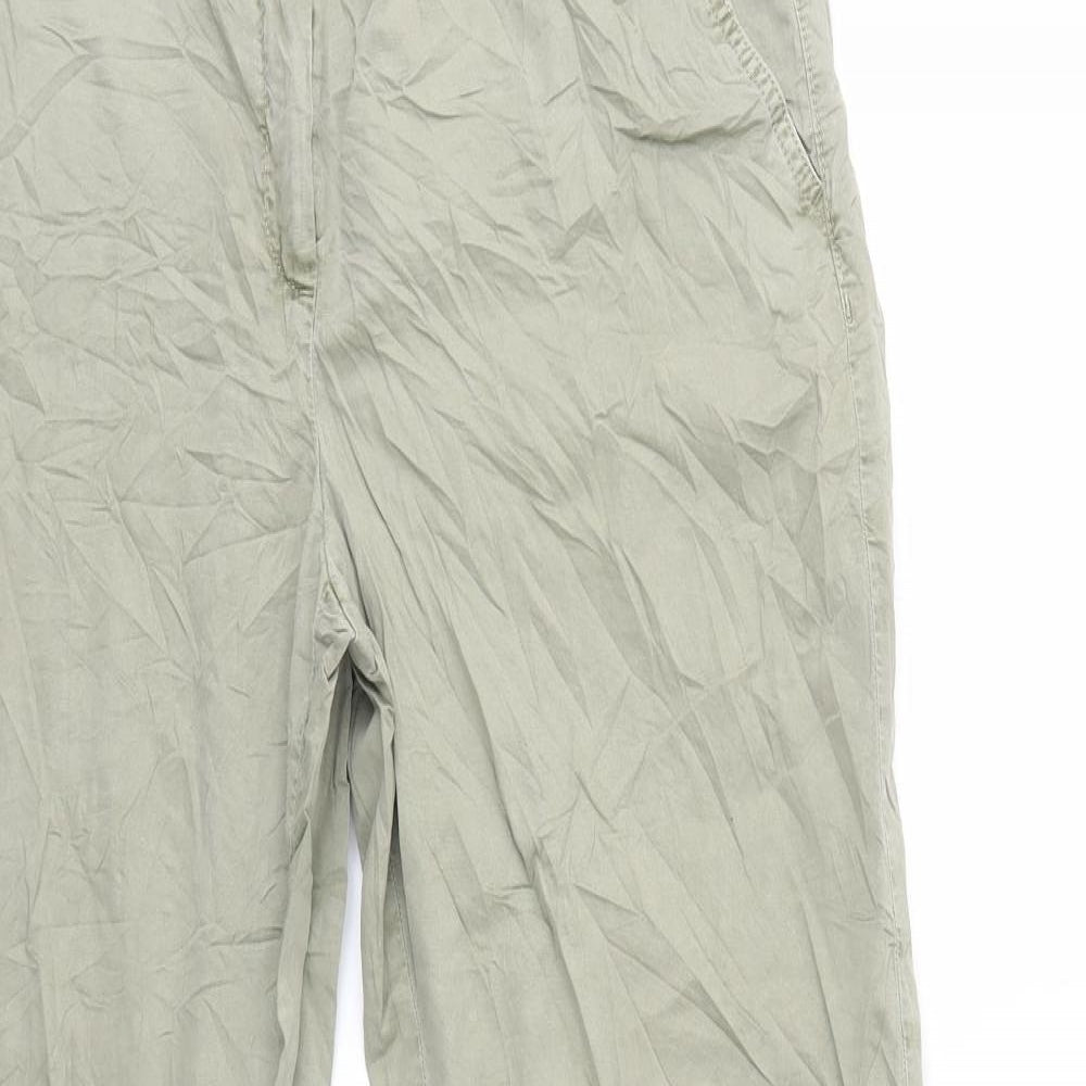 M&S Womens Green   Trousers  Size 12 L28 in