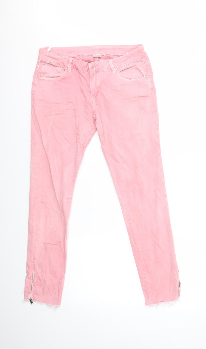 Preworn Womens Pink Skinny Jeans Size XL L29 in