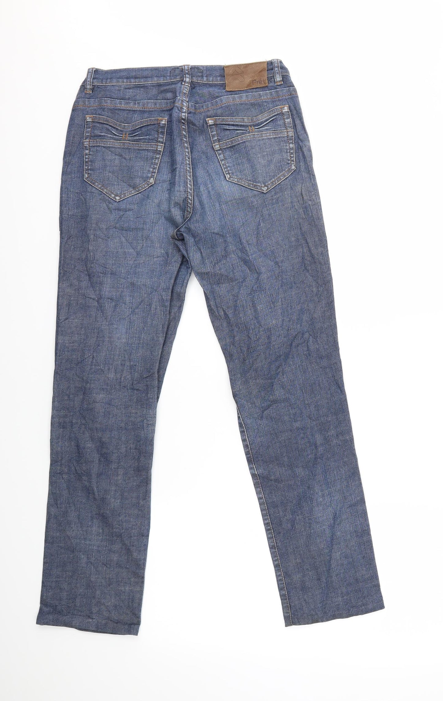 PRET Womens Blue   Straight Jeans Size 10 L28 in