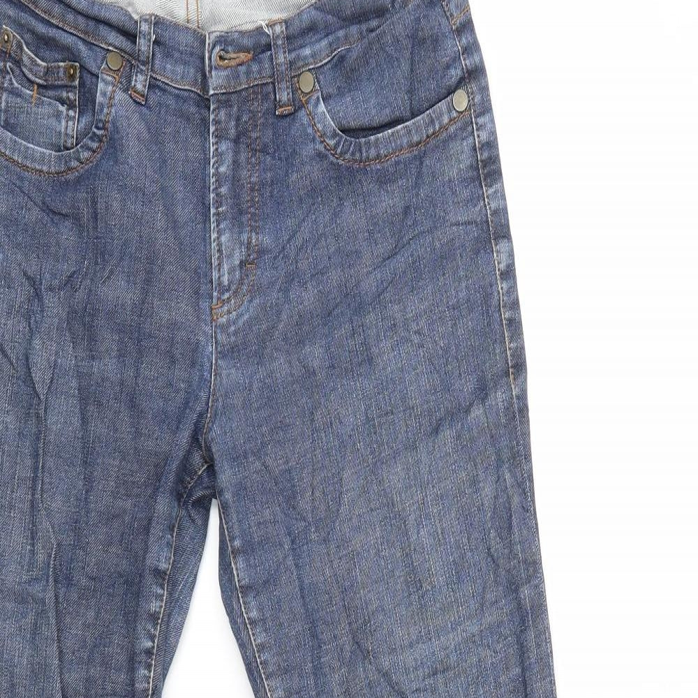 PRET Womens Blue   Straight Jeans Size 10 L28 in