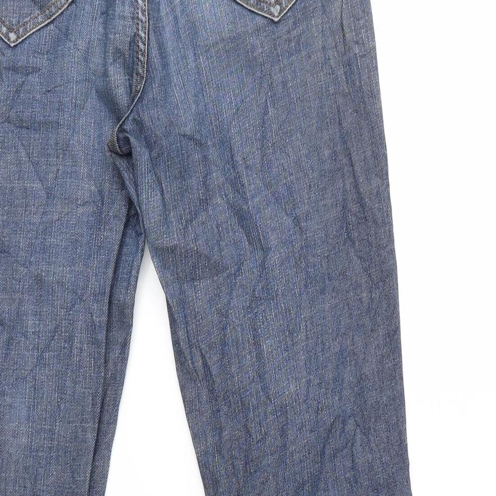 PRET Womens Blue   Straight Jeans Size 10 L28 in