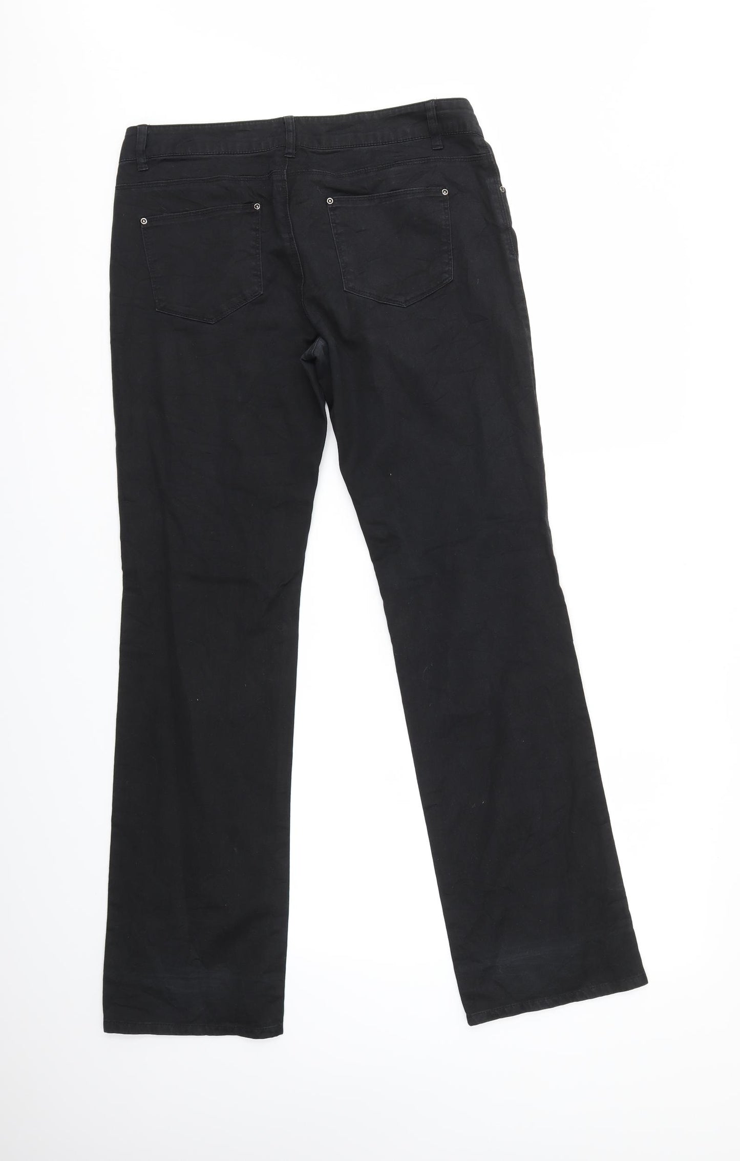 RESERVED Womens Black   Bootcut Jeans Size 12 L31 in