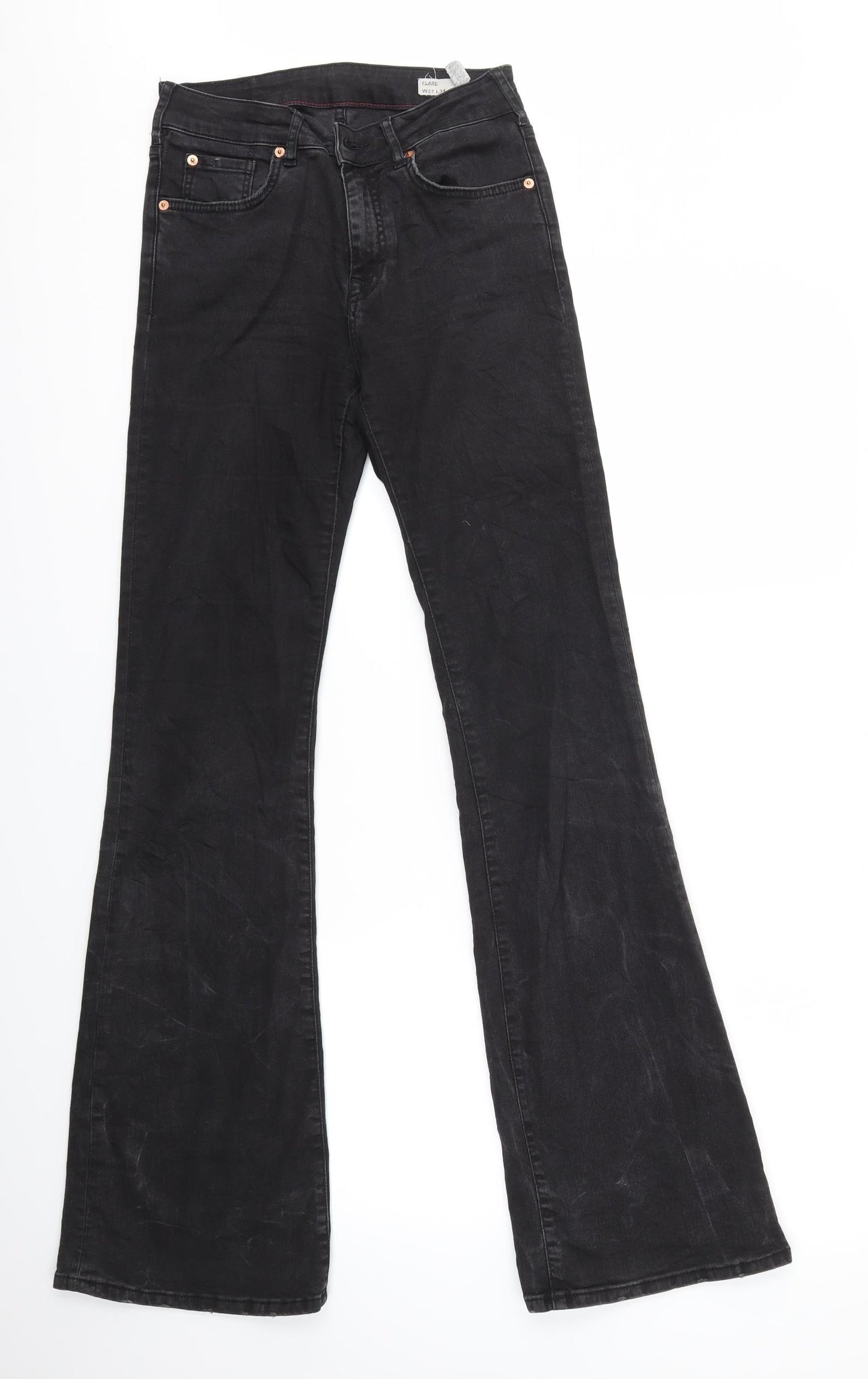 157 Womens Black   Flared Jeans Size 27 in L34 in