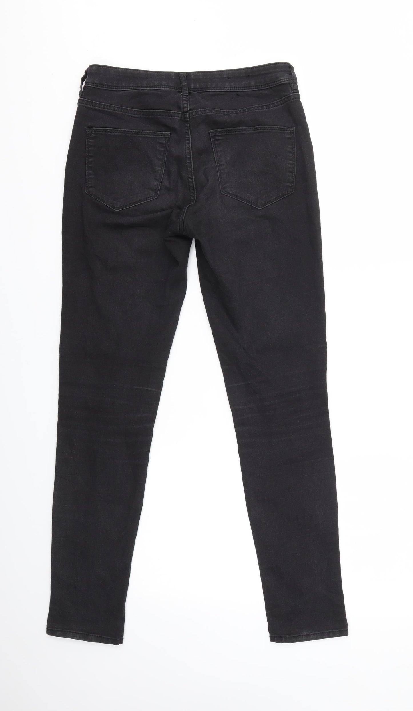 H&M Womens Black   Skinny Jeans Size 10 L28 in