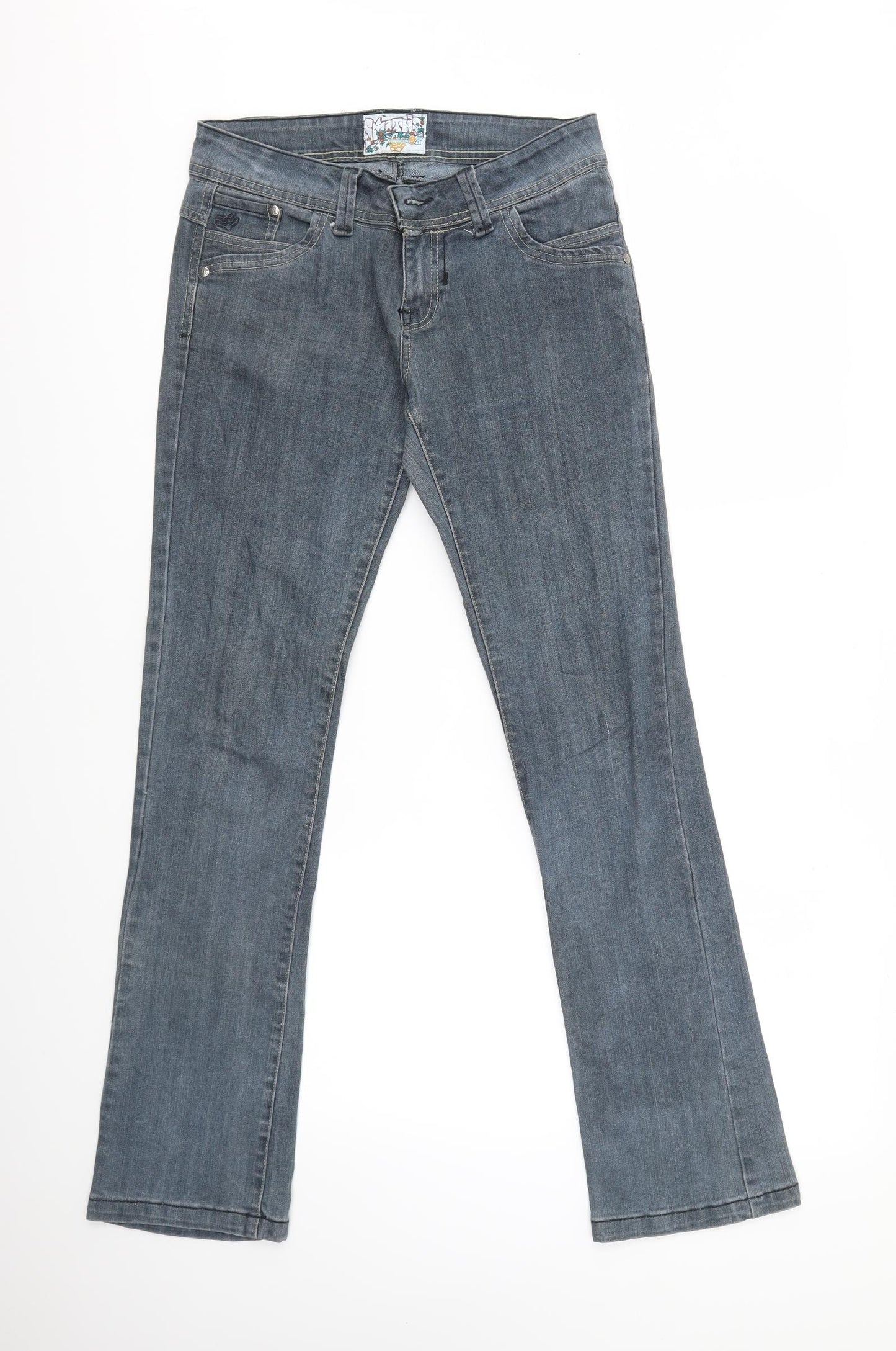 SMITH'S Womens Blue   Bootcut Jeans Size 28 in L32 in