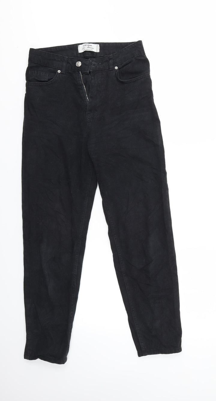 INS DILVIN Womens Black   Straight Jeans Size 6 L26 in