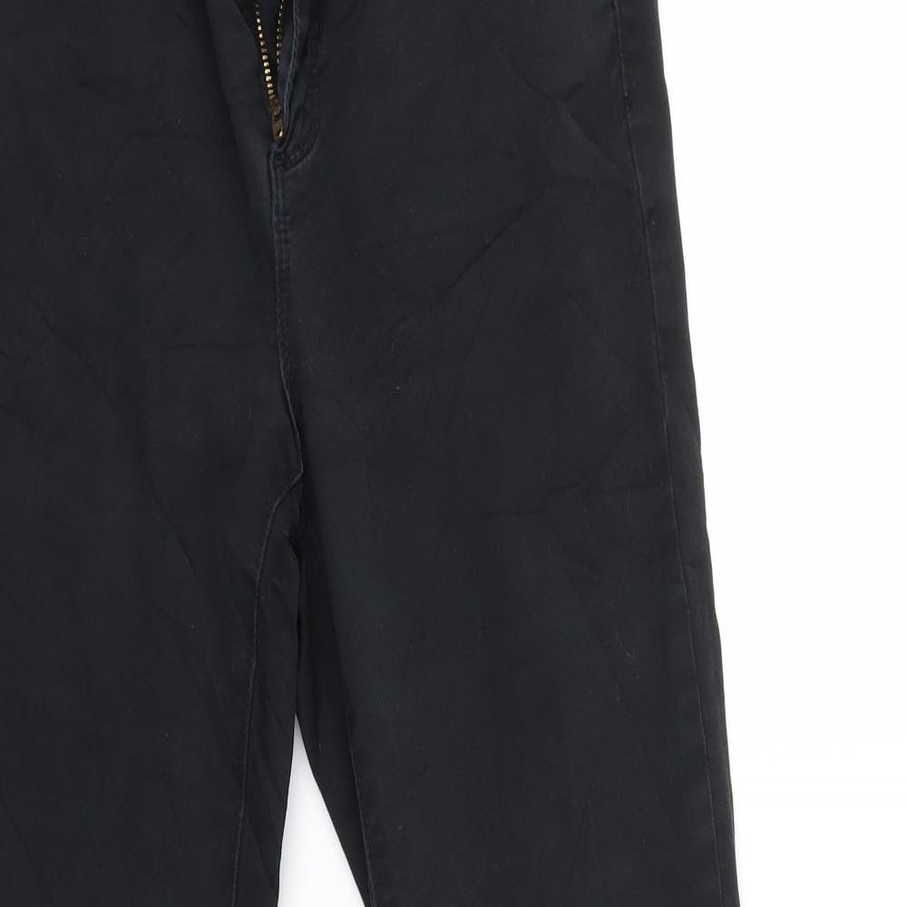 IT'S MAGIC Womens Black   Straight Jeans Size 14 L30 in