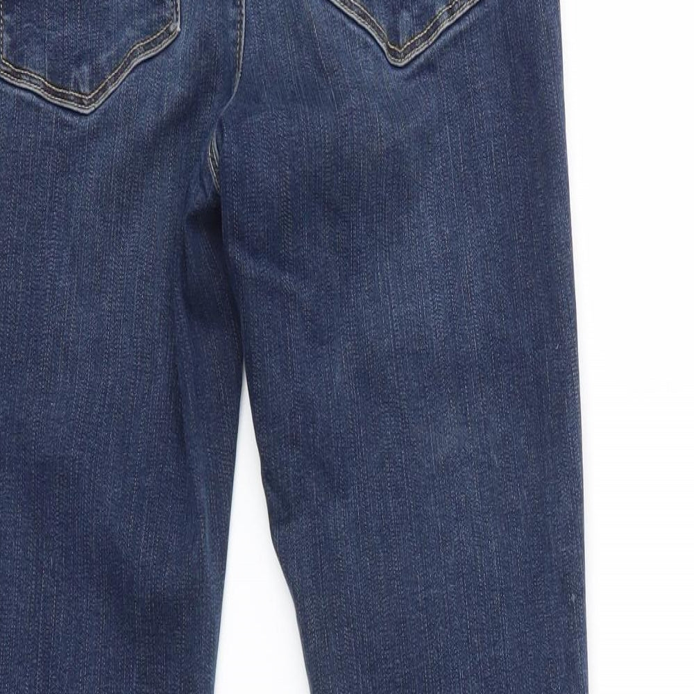 M&S Womens Blue   Straight Jeans Size 12 L28 in