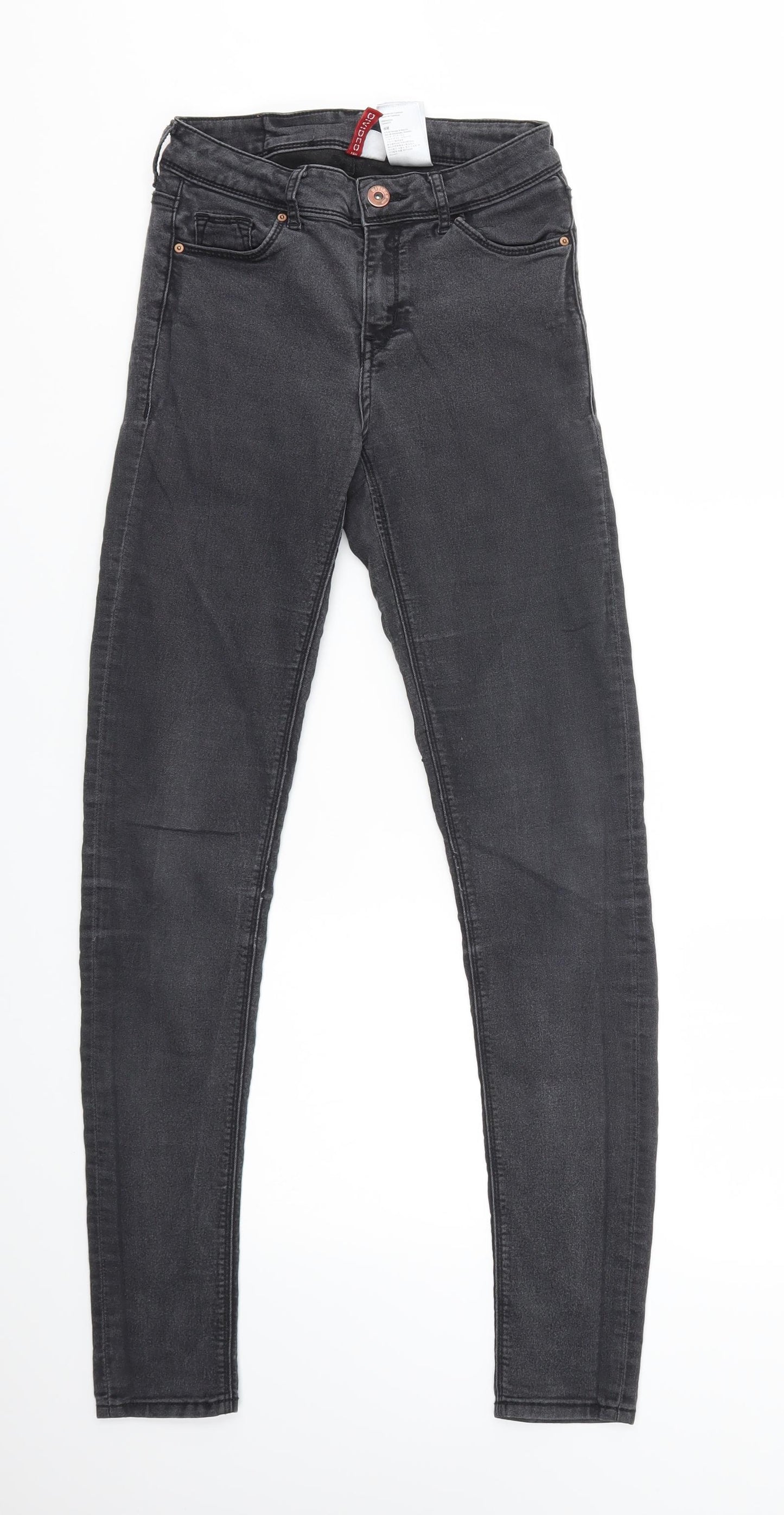 H&M Womens Grey   Flared Jeans Size 6 L28 in