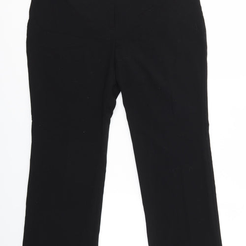 M&S Womens Black   Dress Pants Trousers Size 16 L26 in