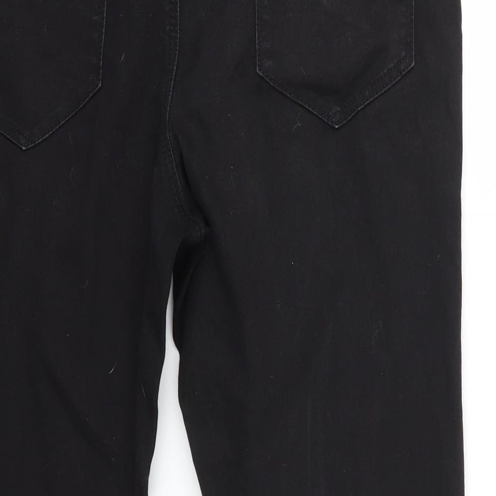 George Womens Black   Cropped Jeans Size 14 L23 in