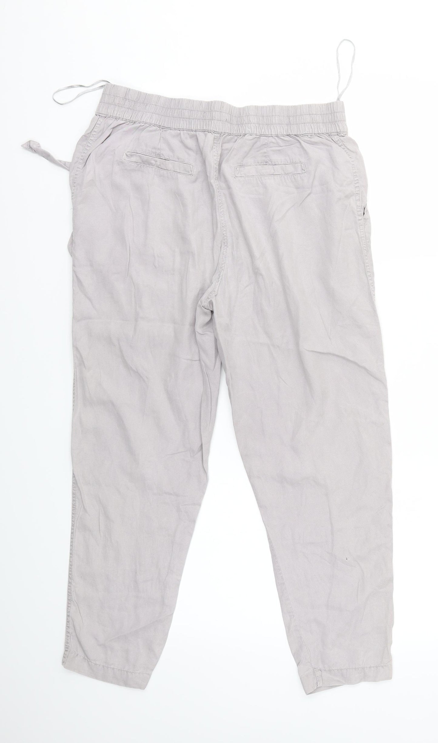 M&Co Womens Grey   Trousers  Size 10 L24 in