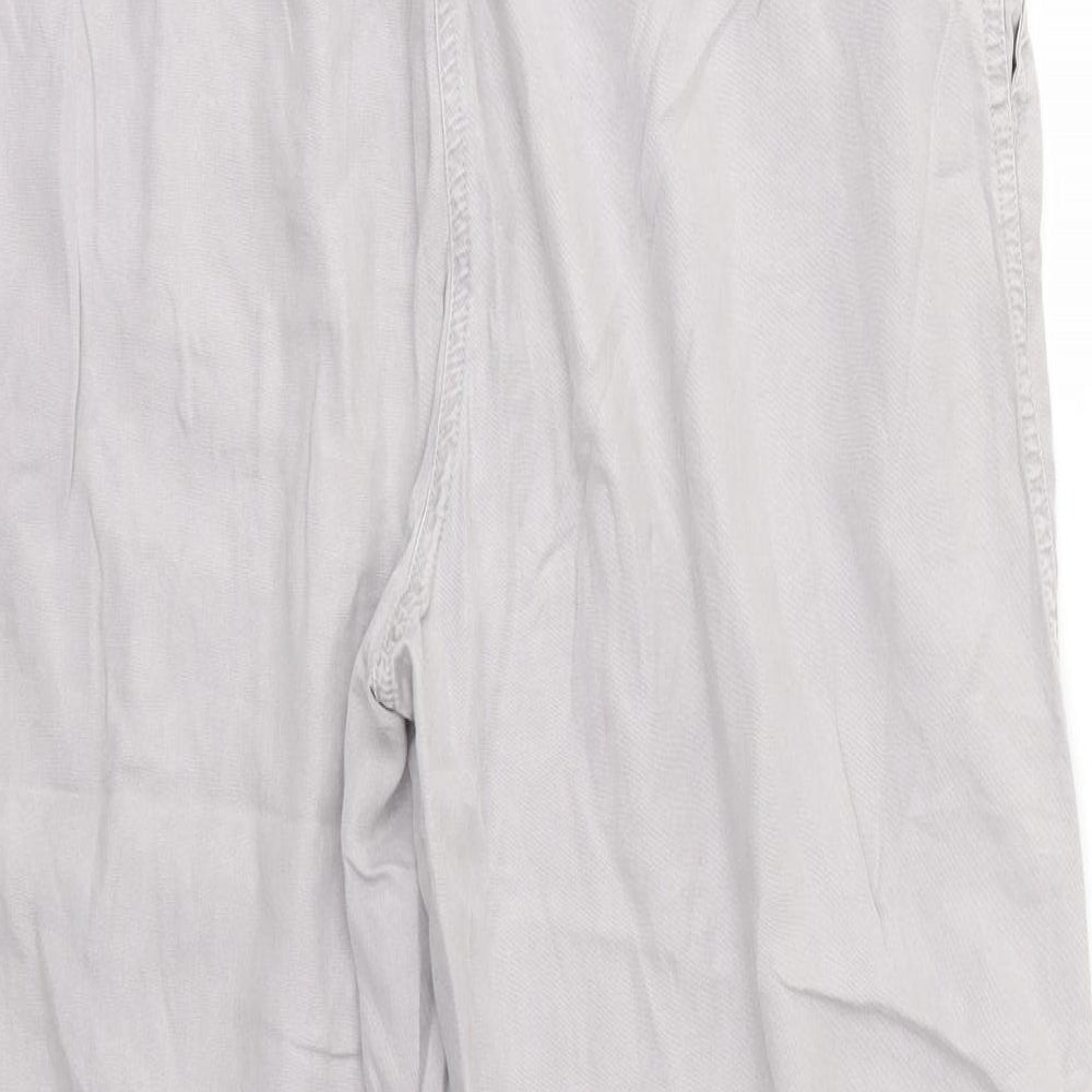 M&Co Womens Grey   Trousers  Size 10 L24 in